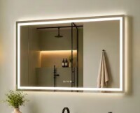 TaiMei Lucent 60 in. W x 36 in. H Rectangular Frameless LED Light Dimmable Anti-Fog Wall Bathroom Vanity Mirror New In Box $599