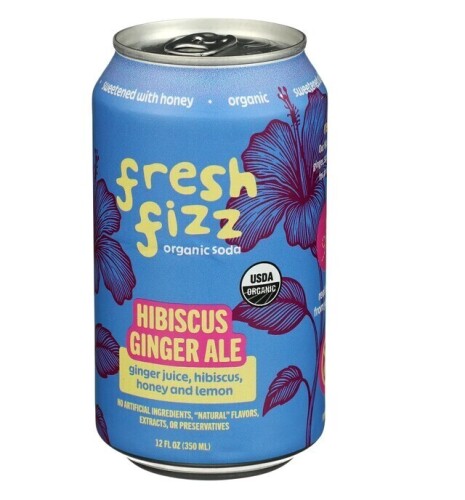 Fresh Fizz Sparkling Hibiscus Ginger Ale Can (12 oz) / Pop & Bottle Cinnamon Churro Oat Milk Latte, 8 oz / Assorted