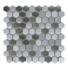 NovoTileStudio Lazio 1.2" x 1.2" Stainless Steel Honeycomb Mosaic Wall Tile, 1 sq ft. New In Box $79
