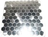 NovoTileStudio Lazio 1.2" x 1.2" Stainless Steel Honeycomb Mosaic Wall Tile, 1 sq ft. New In Box $79 - 2