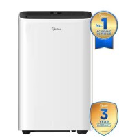Midea 10,000 BTU Smart Portable Air Conditioner for Rooms up to 450 Sq. Ft. with Remote, 3 Speeds, Dual Filter in White New $699