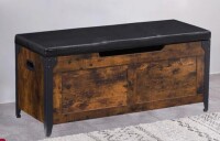 Winston Porter Laquania Storage Bench Brown/Black New in Box $399