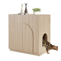 East Urban Home Tall Cat Litter Box Enclosure Furniture Style, New in Box $299