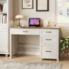 Inbox Zero Farmhouse 47" Executive Desk with 4 Drawers and Charging Station, New in Box $399