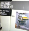 Everbilt 34.76 in. H x 17.13 in. W White Steel 5-Drawer Close Mesh Wire Basket New In Box $199 - 2