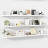 Ebern Designs 48" Parece Wall-Mounted Floating Shelves for Bedroom, Living Room (Set of 3) New In Box $199