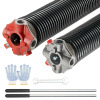 VEVOR Garage Door Torsion Springs, Pair of 0.25 x 2 x 28inch, Garage Door Springs with Non-Slip Winding Bars, 16000 Cycles, Gloves and Mounting Wrench, Electrophoresis Coated for Replacement New In Box $199