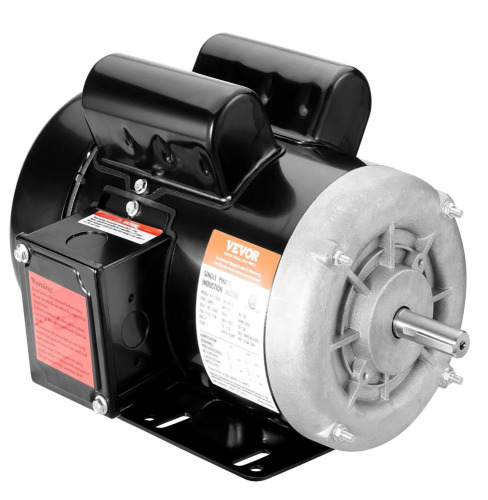 VEVOR 1.5HP Electric Motor 3450 rpm, AC 115V/230V, 56 Frame, Air Compressor Motor Single Phase, 5/8" Keyed Shaft, CW/CCW Rotation for Agricultural Machinery and General Equipment New In Box $299