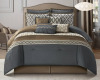Nanshing 10pc King Caval Comforter Set Taupe New In Box $299
