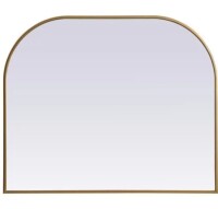 Elegant Lighting Blaire 36 X 30 inch Brass Mirror New In Box $299