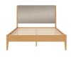 DHP Dacin Wood Bed Frame with Upholstered Headboard, Queen, Beige New In Box (2 Boxes) $499