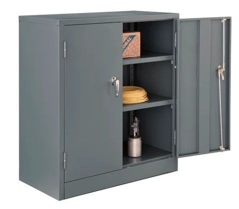 Global Industrial&trade; Counter Height Cabinet, 36"W x 18"D x 42"H, Unassembled, Gray