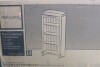 Realspace&reg; Shore Mini Solutions 4-Shelf Bookcase, Antique Black with Cherry Finish New In Box $399 - 2