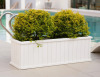 Three Posts&trade; Barros Solid Cedar Rectangular Planter Box with Drainage Holes, 15.25" H x 48" W x 15.25" D New Shelf Pull $299