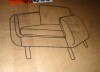 AllModern Leno Oak Armchair New in Box $799 - 2