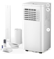 Free Village FREE VILLAGE Portable Air Conditioners 10,000 BTU,4-in-1 Air Conditioner Portable Up to 450 Sq.Ft.with Cool,Fan,Dehumidifier,Sleep,Portable AC Unit with LED Remote & 24H Timer,Installation Kit New in Box $399
