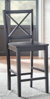 Laurel Foundry Black Aquila Counter Stool with Solid Wood Frame New in Box $399