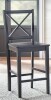 Laurel Foundry Black Aquila Counter Stool with Solid Wood Frame New in Box $399