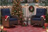 Imalai Outdoor Rocking Swivel Rattan Chair Set Removable Cushions & Coffee Table (Set of 2) New in Box $599