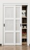 Win Stellar 80"H 3-Lite Frosted Tempered Glass Sliding Closet Door with Hardware Kit & Handles New in Box $499