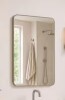 Niveal 24 in. W x 36 in. H Rectangular Framed Wall Bathroom Vanity Mirror in Brushed Nickel New in Box $299