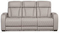Ashley Boyington Dual Power Leather Reclining Sofa New Floor Model $2999