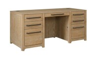Martin Furniture 68? W Double Pedestal Desk $1499