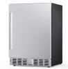 Cowsar 23.43 in. 5.0 cu. ft. 180-Can Built-In/Freestanding Mini-Refrigerator in Stainless Steel Silver for Kitchen Office Bar New $799