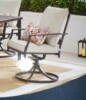 Hampton Bay Cookson Black Metal Outdoor Dining Chair with Cushion Guard Putty Beige Cushion New in Box $399 - 2