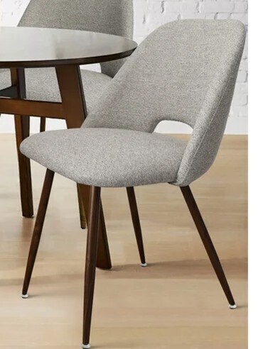 Wade Logan Aunnika 19'' H Upholstered Side Chair in Gray New in Box $399