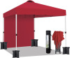 Vevor 10x10 Pop up Canopy Tent, Easy up Instant Canopy with Sidewall, Water Resistance Outdoor Canopy in Red New in Box $399
