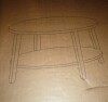 Millwood Pines Solid Wood Oval Coffee Table with 2-Tier Storage, Mid-Century Modern in Walnut New in Box $499 - 2