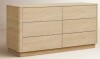 AllModern Mille Wood 6- Drawer Dresser in Oak New in Box $2999