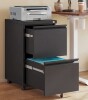 Ebern Designs Houndsfield 14.6&ldquo; W 2 Drawer Metal File Cabinet with Lock, Mobile Under Desk Filing Cabinet for Home Office, Letter Size, Black File Cabinet New in Box $499