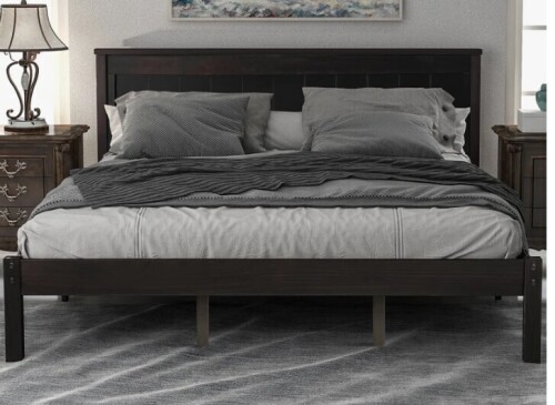 Red Barrel Studio Twin Size Shauna Bed in Espresso New in Box $399