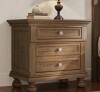 Lark Manor 26'' W Classic Solid Wood 2-Drawer Nightstand with Roman Column Legs,Minimal Assembly Needed Medium Brown New in Box $399