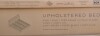 Novogratz Her Majesty Tufted Upholstered Bed Frame, King, Light Green Linen (2 Boxes) New In Box $599 - 2