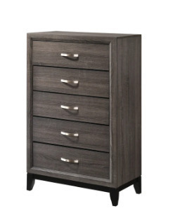 Crown Mark Akerson Gray Chest new shelf pull $399