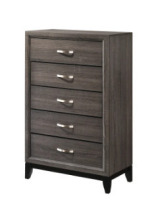 Crown Mark Akerson Gray Chest new shelf pull $399