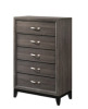 Crown Mark Akerson Gray Chest new shelf pull $399