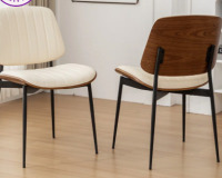 Corrigan Studio Orise Modern Upholstered Dining Chair With Walnut Bentwood new in box $699