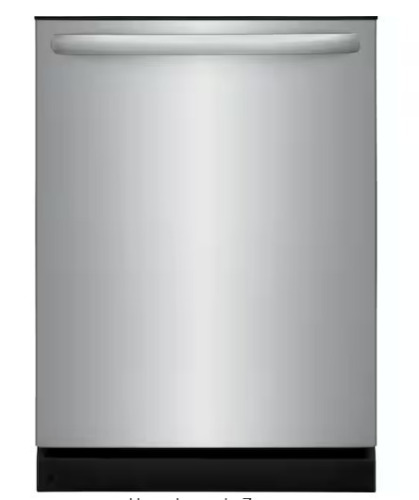Frigidaire 24 in Top Control Built in-Tall Tub 52 dBA Dishwasher with Plastic Tub in Stainless Steel with 4-cycles $499