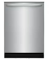 Frigidaire 24 in Top Control Built in-Tall Tub 52 dBA Dishwasher with Plastic Tub in Stainless Steel with 4-cycles $499