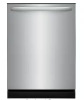Frigidaire 24 in Top Control Built in-Tall Tub 52 dBA Dishwasher with Plastic Tub in Stainless Steel with 4-cycles $499
