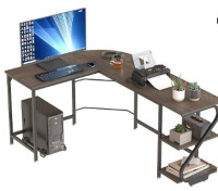 Weehom Reversible L Shaped Desk Large Corner Computer Gaming Desks for Home Office Writing Workstation Wooden Table new in box $299
