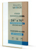 Royalty Fixed Shower Screen - 24" x 76" Frameless 3/8" Clear Tempered Glass Panel with Hardware - Easy Clean Smart Guard Coating - Minimalist Modern Design for Bathroom - Brushed Gold new in box $499