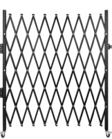 VEVOR Single Folding Security Gate, 7 ft H x 7 ft W Folding Door Gate, Steel Accordion Security Gate, Flexible Expanding Security Gate, 360&deg; Rolling Barricade Gate, Scissor Gate/Door new in box $399