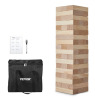 VEVOR Tumbling Timber Toy, 54 Blocks Large Tumble Tower Blocks Game, Pine Wood Tumbling Tower Game with Carry Bag and Scoreboard, Wooden Stacking Game, Tumble Tower Family Games for Indoor/Outdoor New In Box $89