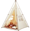 VEVOR Kids Play Tent, Teepee Tent for Kids 1-5 Years Old, Tent for Kids with Windows for Indoor and Outdoor, Foldable Toddler Tent with Mat and Carrying Bag, Kids Tent for Boys and Girls, Beige New In Box $99