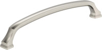 Amerock 8" Revitalize Satin Nickel Drawer Pull 8 inch (203mm) Center-to-Center Mounting Distance and 8-9/16 inches Overall Length, Durable Zinc Cabinet Hardware New In Box